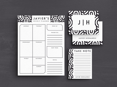 Stationery / For Him graphic design pattern stationery