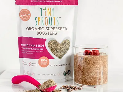 Tiny Sprouts Packaging branding design food graphic design logo packaging