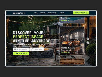 Rent Your Property Landing Page Website Design company profile futuristic hosting landing page landing page design property property hosting recamp website redesign redesign website rental pool revamp design swimming pool web design website website design