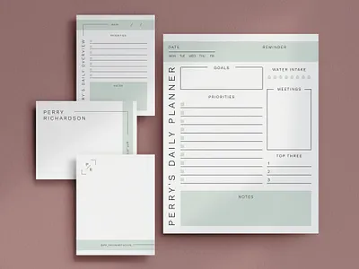 Stationery / Modern Minimal graphic design minimal stationery typography