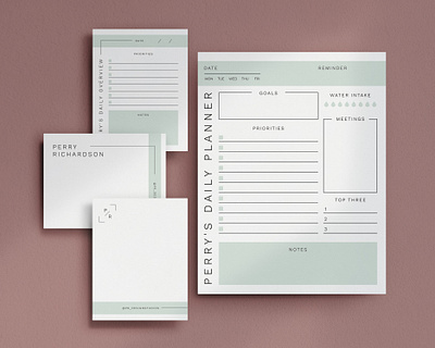 Stationery / Modern Minimal graphic design minimal stationery typography