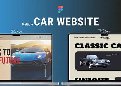 Multiple CAR WEBSITE app branding design figma graphic design illustration logo ui ux vector