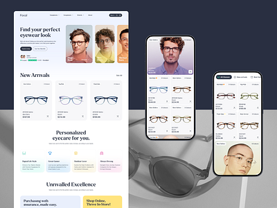 Eyewear Website Design colorful design dribbble best shot e commerce ecommerce eye wear eyewear glasses landing page minimal online shopping project sajon shop sunglass sunglasses trendy web webdesign website