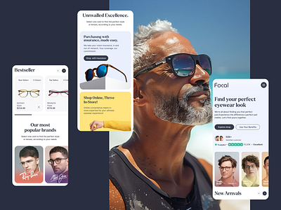 Eyewear Website Design colorful design dribbble best shot e commerce ecommerce eye wear eyewear glasses landing page minimal mobile responsive online shopping project responsive shop sunglass sunglasses web design webdesign website
