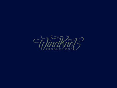 WINDKNOT PRODUCTIONS fishing fishing logo fly flyfishing hand hand drawn type hand lettered knot logo typography wind windknot windy