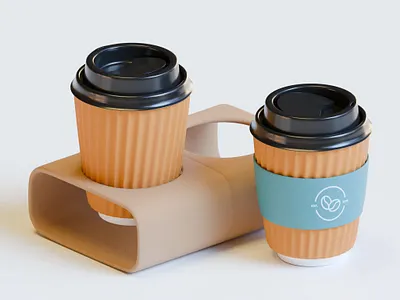 3D Coffee 3d art 3d coffee 3d cups 3d cute 3d design 3d designer 3d illustration blender3d illustration lowpoly render