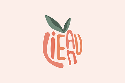 Lienau Peach Illustration design graphic design illustration typography