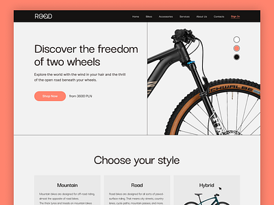 Ecommerce | Bike shop bike ecom ecommerce figma interface design logo online shop product design shop