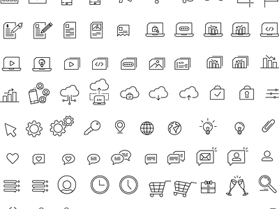 Basic Icon Library branding graphic design icons illustration