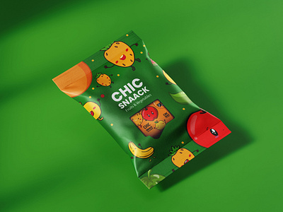 Snack Pouch Packaging Design branding graphic design labeldesign logo