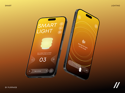 IoT Light Control App Mobile IOS Design Concept home iot light control music product design smart