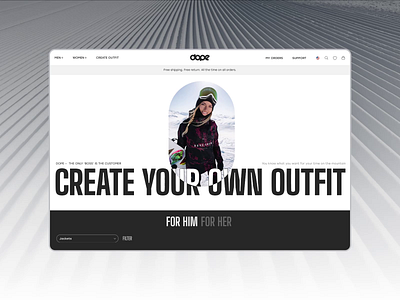 Dope|E-commerce|Redesign animation ui ux web webdesign