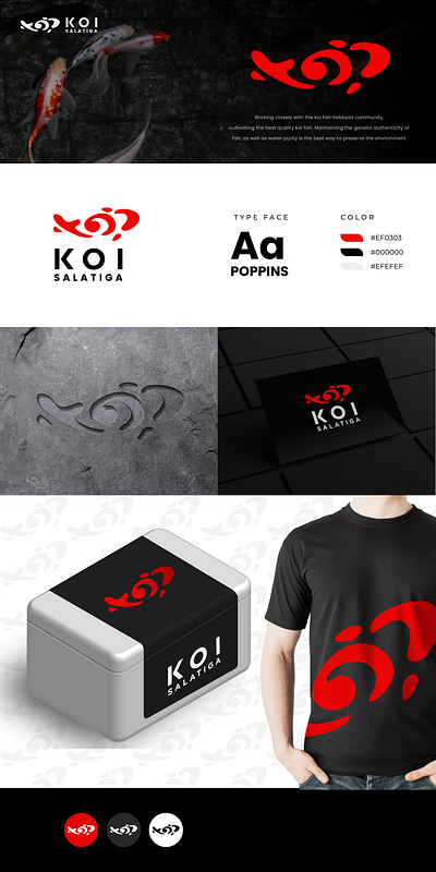 Koi Salatiga Logo art design fish koi logo mertistudio