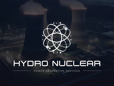 Modern and Stylish Nuclear Logo Design energy logo logo modern logo nice logo nuclear logo nuclear plant logo power generation logo power generation service power logo unique logo