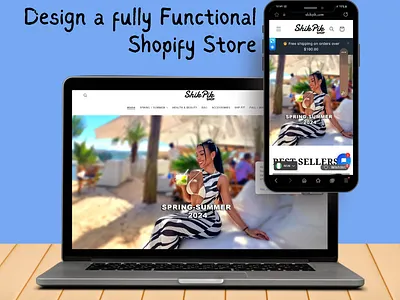 Shopify Store design 3d animation branding design dropshipping graphic design illustration logo motion graphics real estate real estate website shopify shopify store ui web website wix