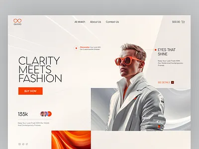 Glasses Pro Website Design design figma figma design glasses glasses website halo lab landing page landing page design minimal website modern design ui design uiux design ux design web design website website design website layout