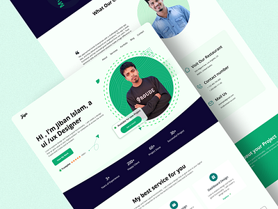 Freelancer Portfolio Website Designer figma illustrator photoshop ui ux web design