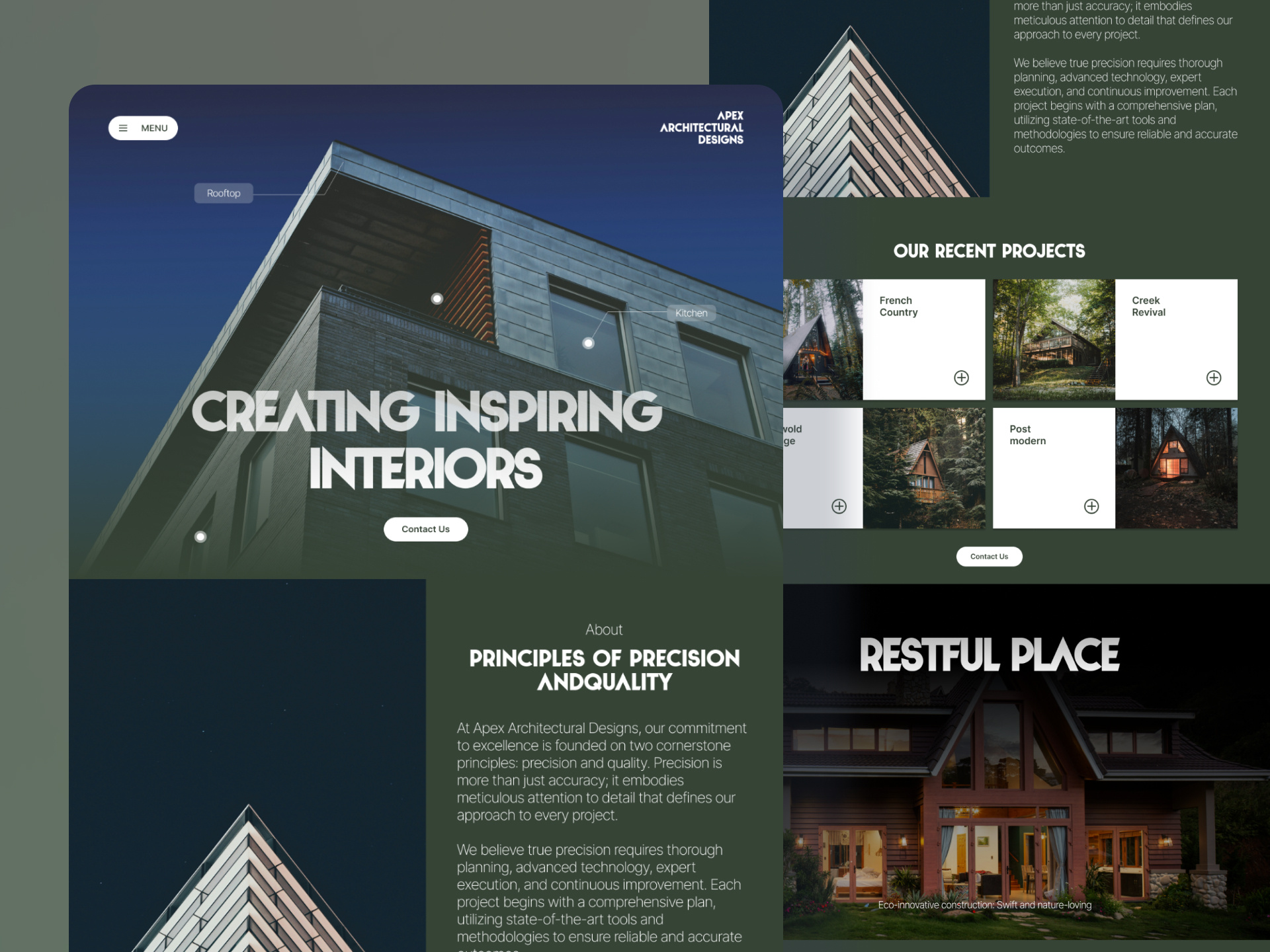 Apex Architectural Designs - Web Design app architectural branding design graphic design home illustration logo typography ui ux vector