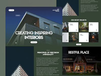 Apex Architectural Designs - Web Design app architectural branding design graphic design home illustration logo typography ui ux vector