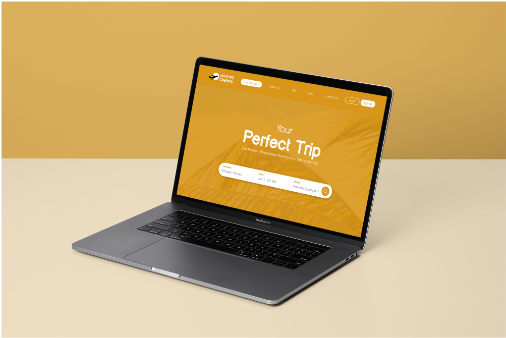 Journey Crafters Travel Agency - Website design app branding design graphic design illustration logo travel travel agency typography ui ux vector