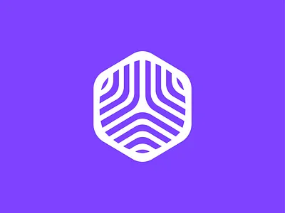 Three Cat Agency bolddesign branddesign branding hexagonlogo icon logo logotype mark marketing marketingagency modern purple sm social media symbol vector waves wavylines