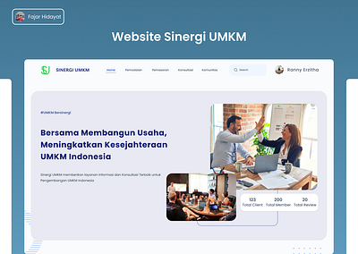 Website Sinergi UMKM ui uiux design umkm web umkm