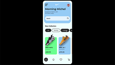 Nike animation ui