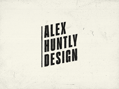 Alex Huntly Design • Distressed Logo Concept branding concept design distressed eroded graphic design halftone logo pattern photoshop print effects print styles