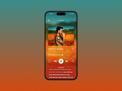 Music Player/Daily IU 009 app daily ui design mobile music player ui