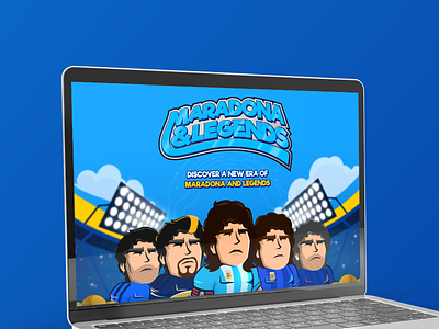 Maradona & Legends Game design design game graphic design maradona soccer ui ux venezuela