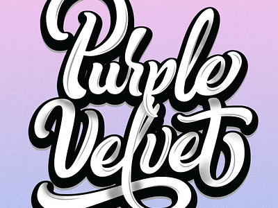 Purple lettering affinity designer2 graphic illustrator lettering purple typematters velvet