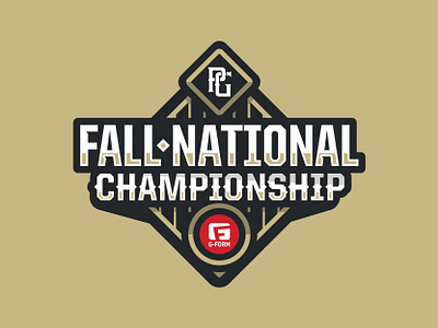 Fall National Championship baseball branding design fun graphic design illustration logo social tournament tourney vector