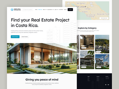 Real Estate Website Design app design branding design landing page ui ux