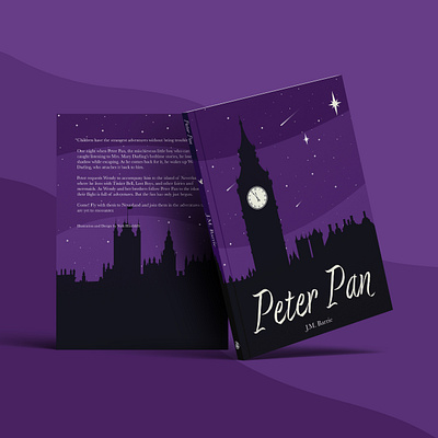 Peter Pan — Book design and illustration book cover book design design graphic design illustration peter pan typography vector