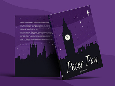 Peter Pan — Book design and illustration book cover book design design graphic design illustration peter pan typography vector