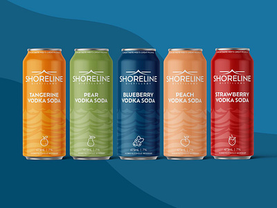 Shoreline Distillery — Brand Identity branding can design design distillery graphic design illustration social media stationary