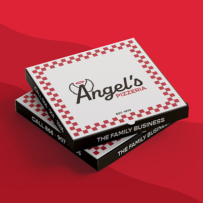 Angels Pizzeria — Brand Identity brand identity branding design graphic design illustration logo package design pattern pizza pizzeria typography vector