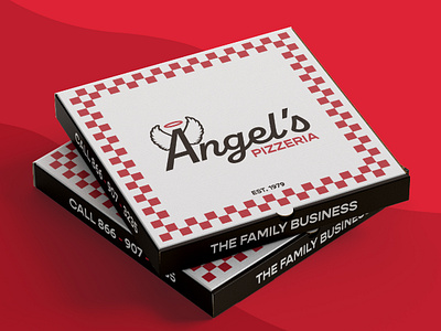 Angels Pizzeria — Brand Identity brand identity branding design graphic design illustration logo package design pattern pizza pizzeria typography vector