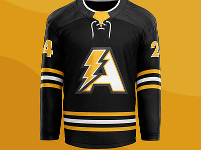 Acton Chargers House League Hockey — Re-branding branding design graphic design hockey illustration jersey lightning logo sports vector
