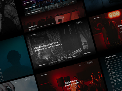 909 Events BC - Music Event Production Company Website branding content creation design graphic design illustration instagram ui user experience user interface ux vector web design