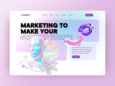 Marketing Website design digital marketing interface landing agency layout marketing marketing agency modern page ui ui design uiux ux web web design web layout web page website