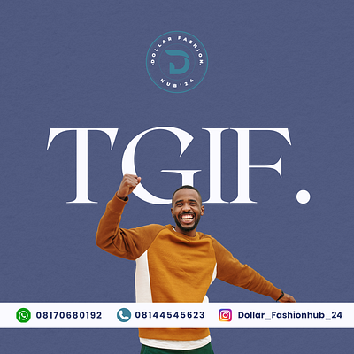 TGIF POSTER branding graphic design logo