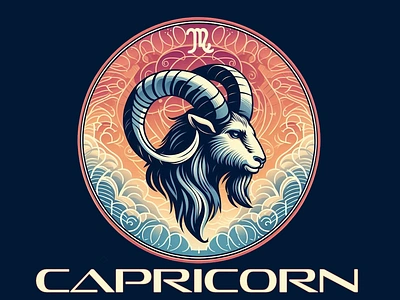 Capricorn-Zodiac-Sign-1600 app branding design graphic design illustration logo logos typography ui vector