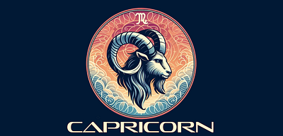 Capricorn-Zodiac-Sign-1600 app branding design graphic design illustration logo logos typography ui vector