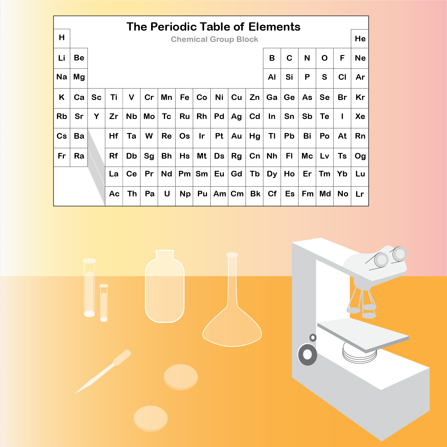 Science Equipment adobe color design gradient illustration illustrator laboratory science scientific scientific illustration setup