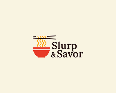 "Slurp & Savor" Logo Design branding logodesign minimalistdesign visualidentity