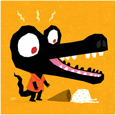Gah! branding character design crocodile cute design illustration kawaii tweedlebop