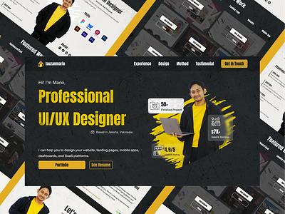 Portfolio Website Design for UI/UX Designer landing page design web design web3 design website design