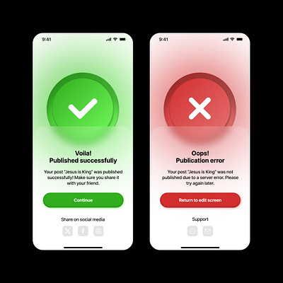 Flash Message Design dailyui design error message figma flash message success message ui design ui ux design