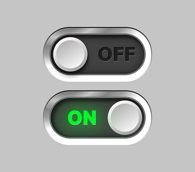 On/ Off Switch Design dailyui design figma on off switch design ui ui design ui ux design ux